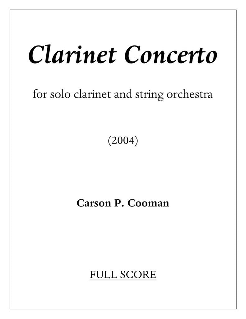 Clarinet Concerto